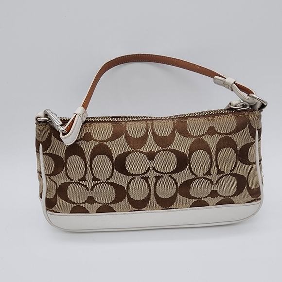 Coach 6094 Demi Mini Signature Canvas Leather Bag Wristlet - Picture 13 of 16